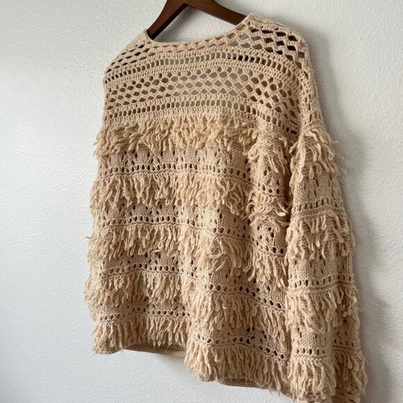 Sundance Ivory Natural Wonders Cardigan Boho Wool/ Alpalca Blend - Picture 7 of 10